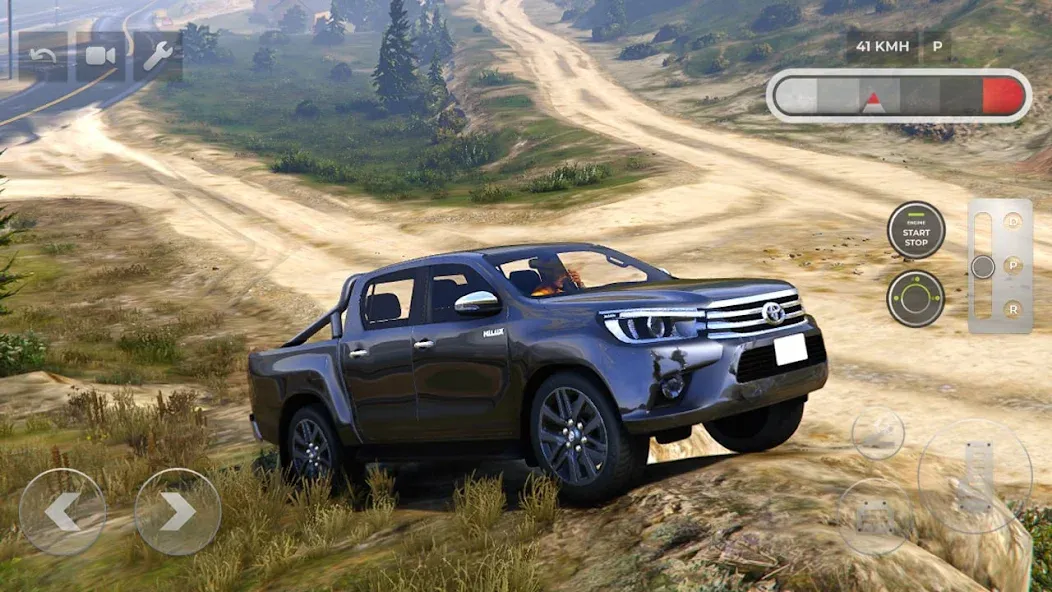 Toyota Hilux 4x4 Mountain Ride (Тойота Хайлюкс 44 Поездка по горам)  [МОД Unlocked] Screenshot 5