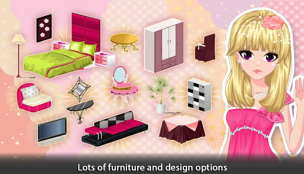 Girl Doll House - Room Design  [МОД Все открыто] Screenshot 3