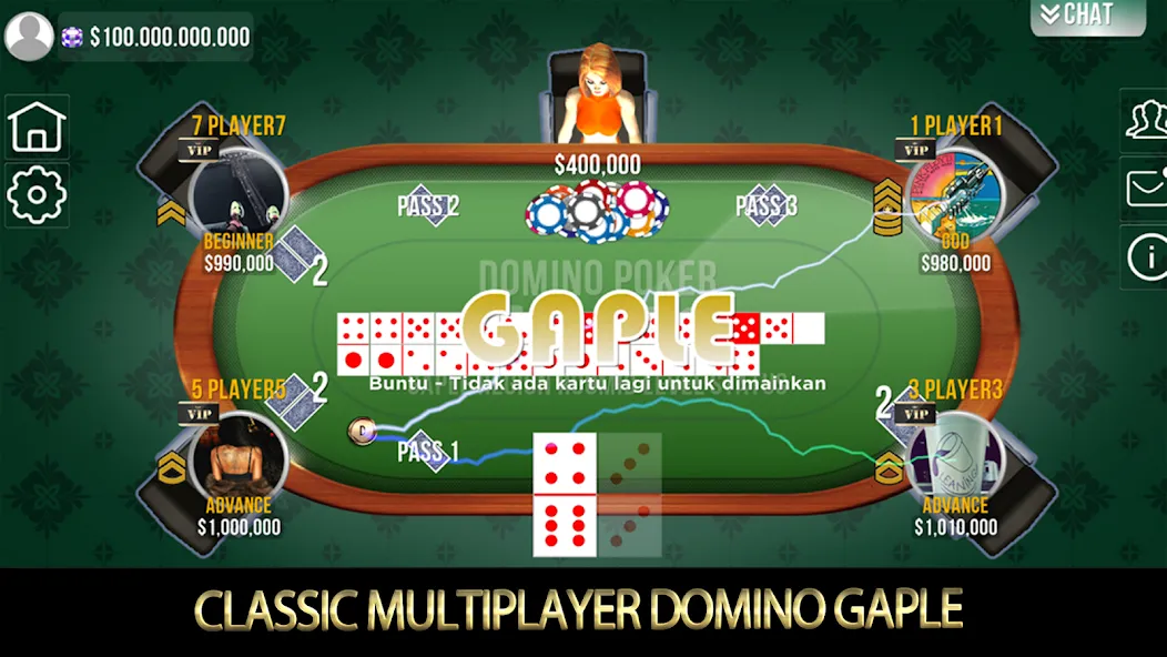 Domino Poker QiuQiu Gaple (Домино Покер ЧиЧи Гапле)  [МОД Много денег] Screenshot 1