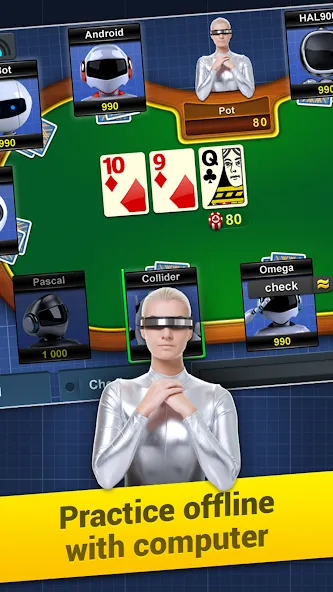 Poker Arena: texas holdem game (Покер Арена)  [МОД Бесконечные монеты] Screenshot 5