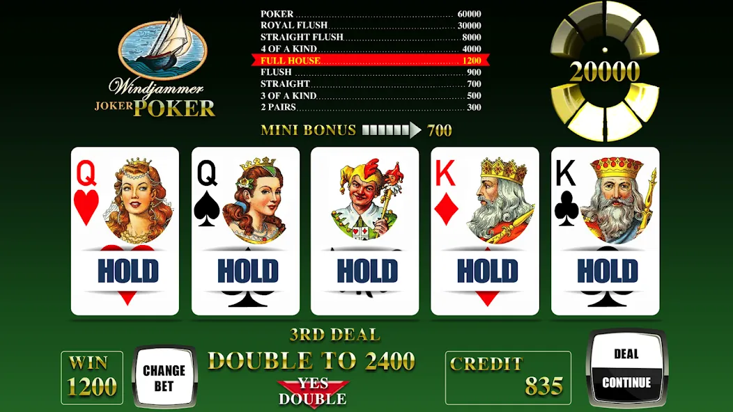 Windjammer Poker (Уиндджаммер Покер)  [МОД Много монет] Screenshot 2