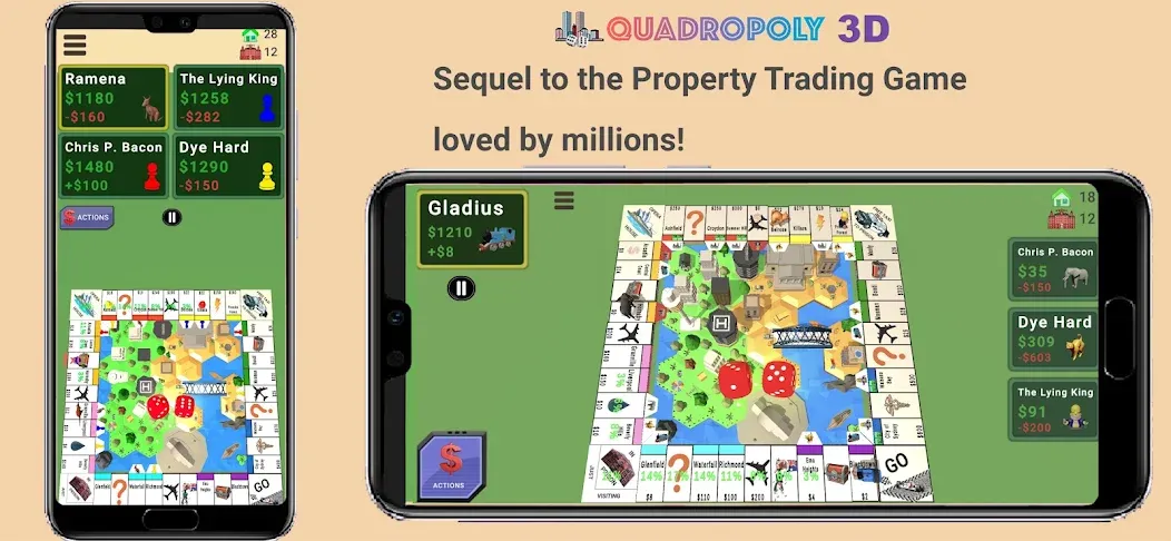 Quadropoly - Monopolist Tycoon  [МОД Меню] Screenshot 1