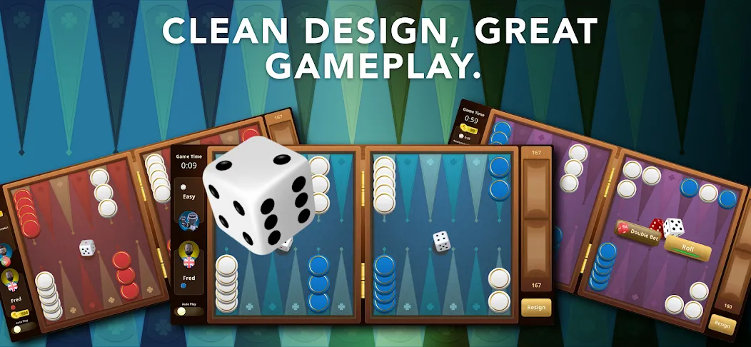 Backgammon Classic + Online  [МОД Mega Pack] Screenshot 3