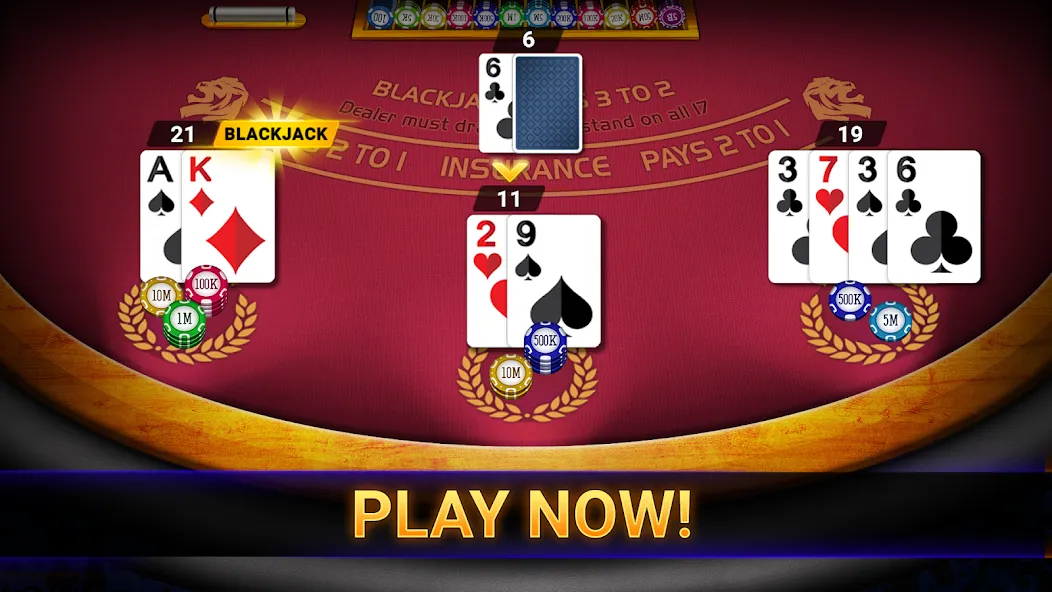 Blackjack 21: online casino (Блэкджек 21)  [МОД Бесконечные деньги] Screenshot 3