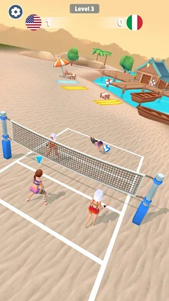 Beach Volleyball Game (Бичволлейбол игра)  [МОД Бесконечные деньги] Screenshot 5