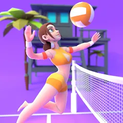 Взлом Beach Volleyball Game (Бичволлейбол игра)  [МОД Бесконечные деньги] - последняя версия apk на Андроид