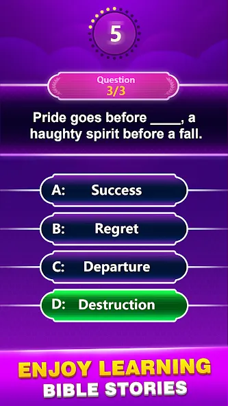 Bible Trivia - Word Quiz Game (Библейская викторина)  [МОД Много денег] Screenshot 4