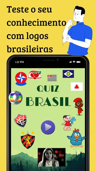 Quiz Brasil (Квиз Бразилия)  [МОД Много монет] Screenshot 1