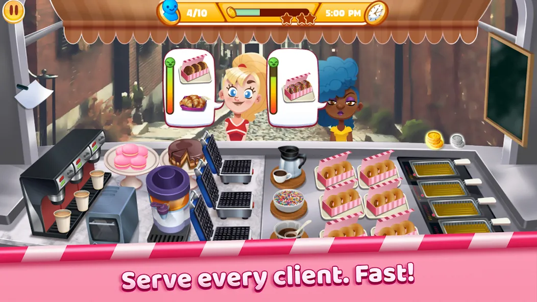 Boston Donut Truck: Food Game (Бостонский Донат Трак)  [МОД Много денег] Screenshot 2