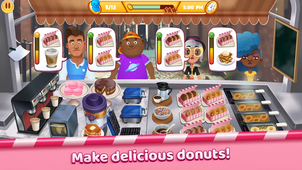 Boston Donut Truck: Food Game (Бостонский Донат Трак)  [МОД Много денег] Screenshot 5