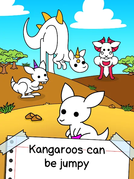 Kangaroo Evolution: Simulator (Кенгуру Эволюция)  [МОД Бесконечные монеты] Screenshot 5