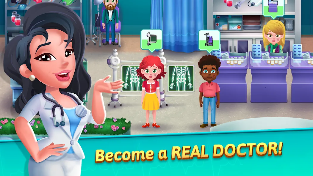 Medicine Dash: Hospital Game (Медицинский Дэш)  [МОД Бесконечные монеты] Screenshot 1