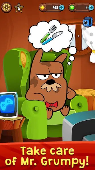 My Grumpy: Funny Virtual Pet (Май Грампи)  [МОД Бесконечные монеты] Screenshot 1