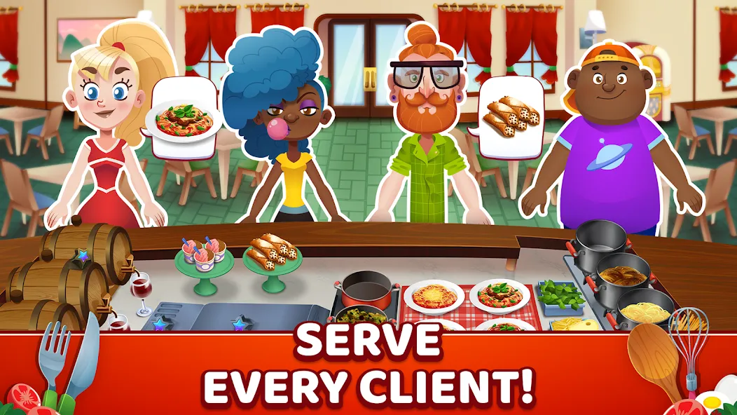 My Pasta Shop: Cooking Game (Мой Паста Шоп)  [МОД Бесконечные монеты] Screenshot 2