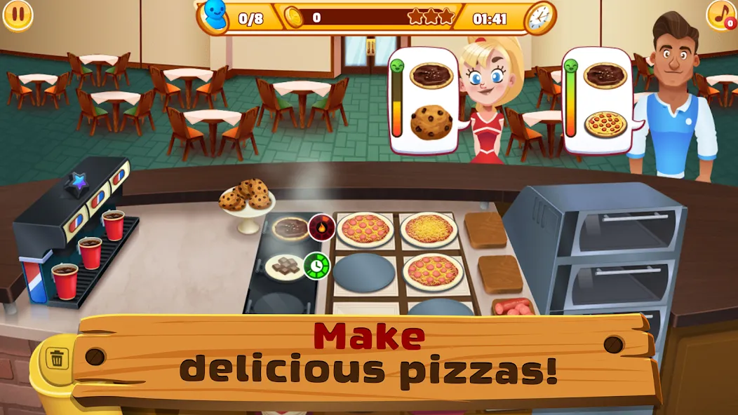 My Pizza Shop 2: Food Games (Мой Пиццерия 2)  [МОД Unlocked] Screenshot 2