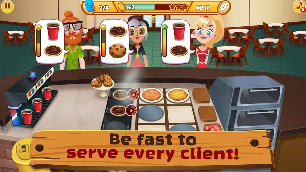 My Pizza Shop 2: Food Games (Мой Пиццерия 2)  [МОД Unlocked] Screenshot 5