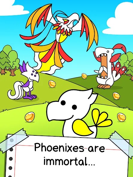 Phoenix Evolution: Idle Merge (Финикс Эволюция)  [МОД Бесконечные деньги] Screenshot 5