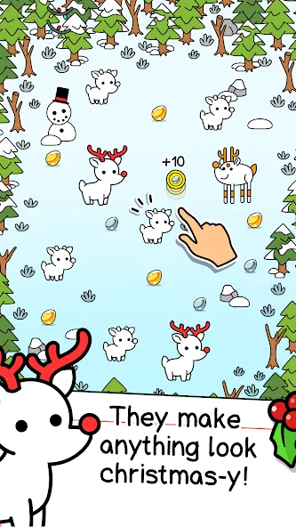 Reindeer Evolution: Idle Game (Рейндир Эволюция)  [МОД Много денег] Screenshot 2