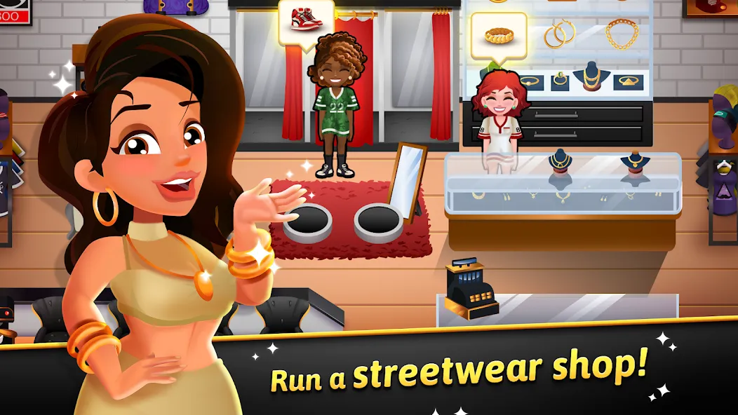 Hip Hop Salon Dash Beauty Game (Хипхоп салон Дэш красивая игра)  [МОД Бесконечные монеты] Screenshot 1