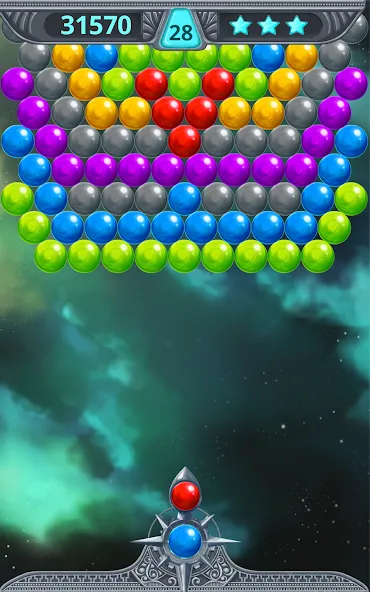 Bubble Shooter Space (Бубль шутер спейс)  [МОД Бесконечные монеты] Screenshot 5