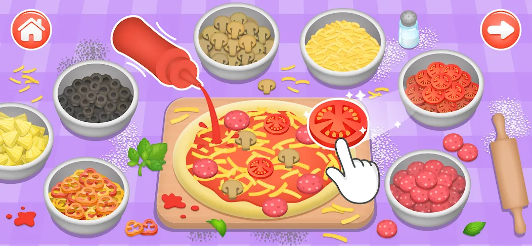 Kids Cooking Games 2+ Year Old  [МОД Menu] Screenshot 1