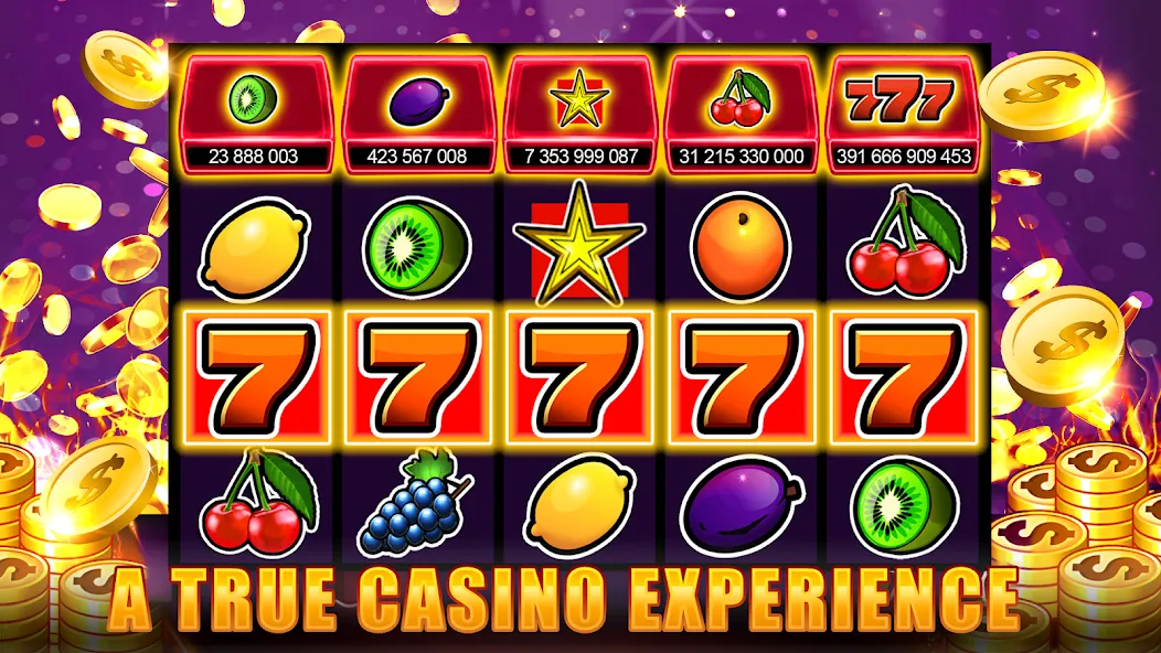 Slots 777 - Slot Machine Games  [МОД Много денег] Screenshot 5