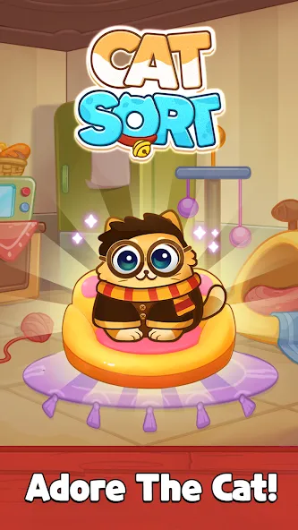Cat Sort Puzzle: Cute Pet Game  [МОД Бесконечные деньги] Screenshot 1