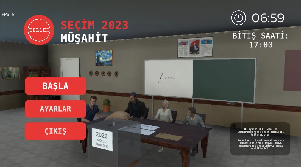 Seçim 2023 Müşahit oyunu  [МОД Menu] Screenshot 1