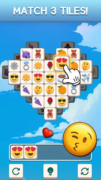 Tile Match Emoji -Triple Tile (Тил Матч Эмоджи)  [МОД Menu] Screenshot 2