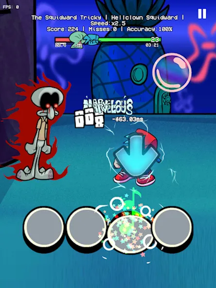 Trickward Undersea Beat Battle (Триковый Фанкин Мод против БФ)  [МОД Бесконечные монеты] Screenshot 4