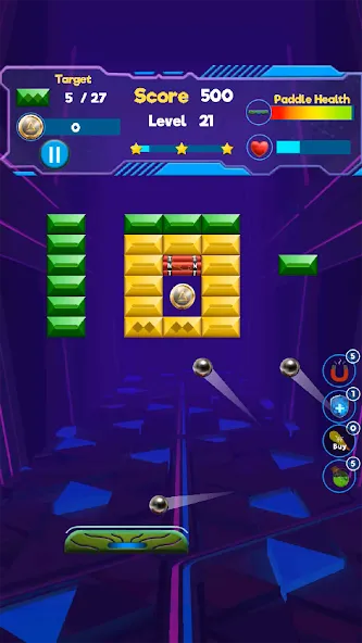 Brick Breaker- Bricks 3d Game (Бриксандболл)  [МОД Бесконечные деньги] Screenshot 2