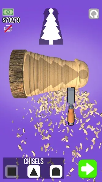 Woodturning (Вудтурнинг)  [МОД Много монет] Screenshot 1