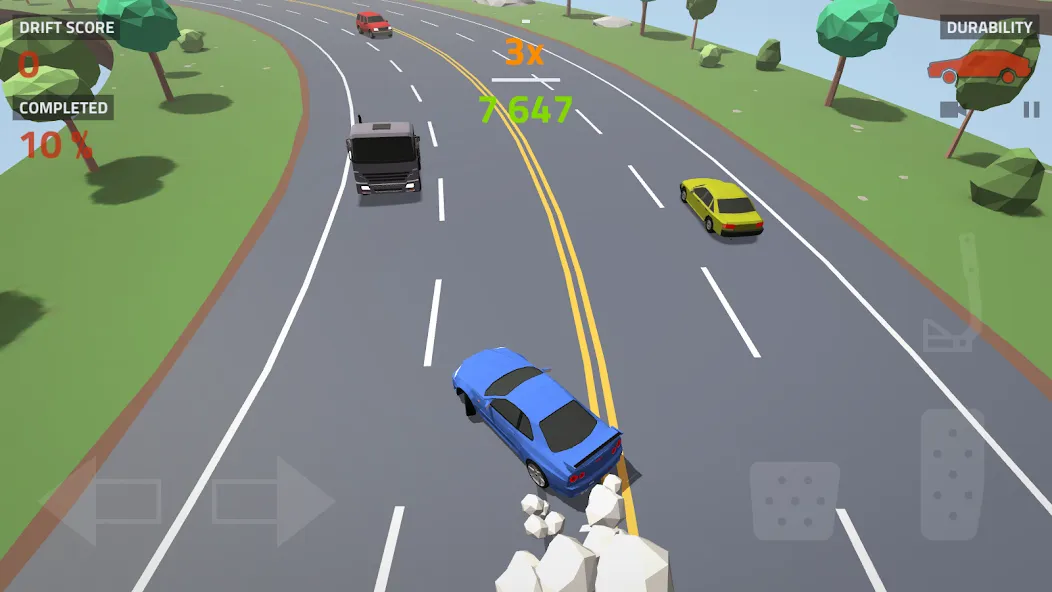 Polygon Drift: Traffic Racing (Полигон Дрифт)  [МОД Mega Pack] Screenshot 5