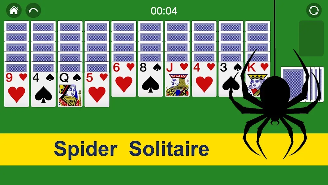 Spider Solitaire Card Game Fun  [МОД Menu] Screenshot 1