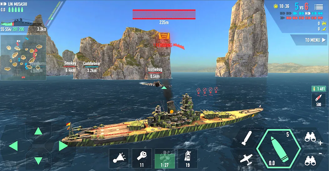 Battle of Warships: Online (Баттл оф Уоршипс)  [МОД Unlimited Money] Screenshot 4