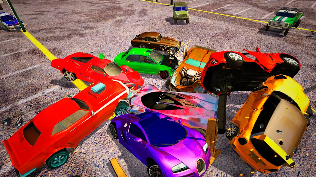 Demolition Derby Mad Car Crash (Дерби Деструкция Симулятор)  [МОД Бесконечные деньги] Screenshot 2