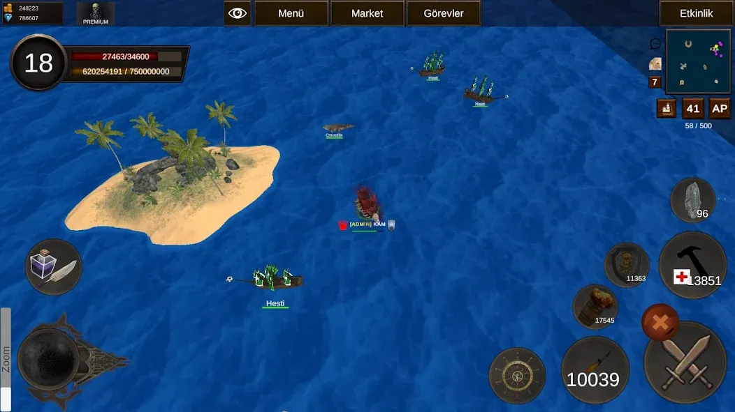 Naval Battle Online (Навальное Сражение Онлайн)  [МОД Много монет] Screenshot 2