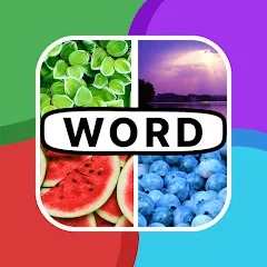 Взлом 4 Pics 1 Word: Guessing Games  [МОД Бесконечные монеты] - полная версия apk на Андроид