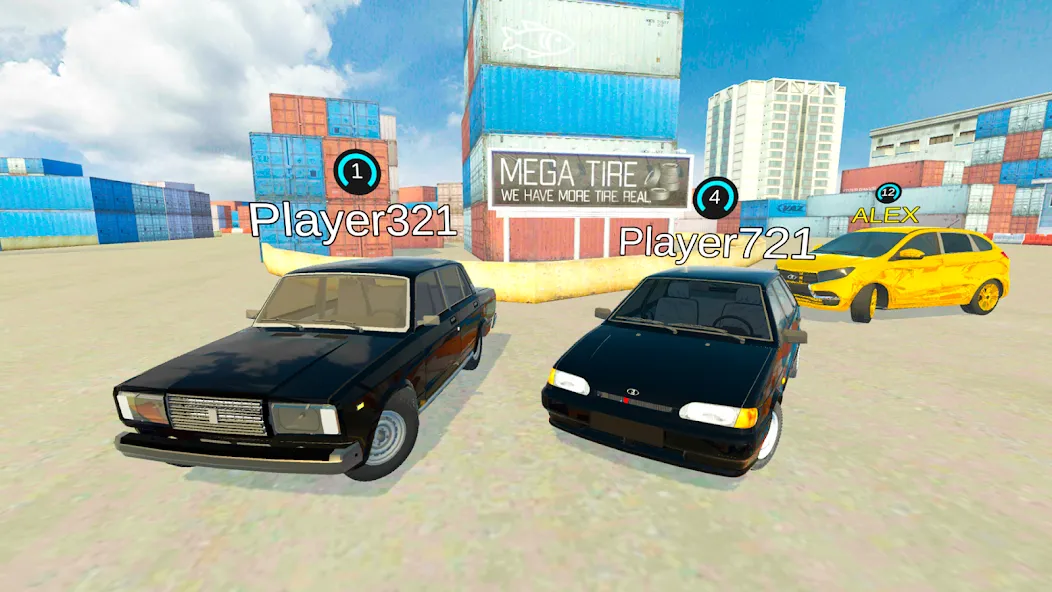 Lada Drift Simulator - Online  [МОД Много монет] Screenshot 2