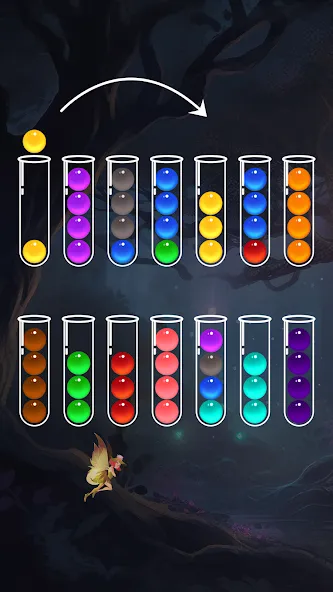 Ball Sort - Color Puzzle Game (Болл Сорт)  [МОД Все открыто] Screenshot 1