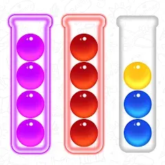 Взлом Ball Sort - Color Puzzle Game (Болл Сорт)  [МОД Все открыто] - стабильная версия apk на Андроид