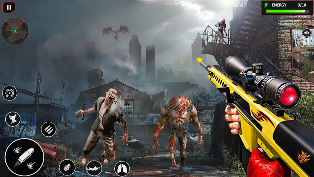 Sniper Zombie Shooting (Зомби стреляющая оффлайн игра)  [МОД Mega Pack] Screenshot 1