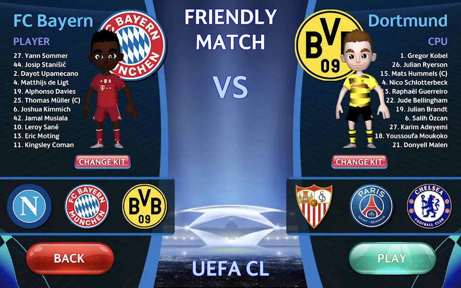 Champions League - UEFA Game (Чемпионс Лига)  [МОД Бесконечные монеты] Screenshot 1