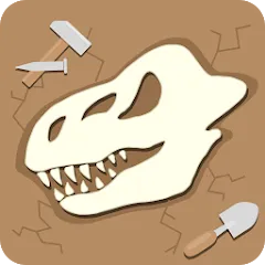 Взлом Dino Fossil Dig - Jurassic Adv (Дино Фоссил Диг)  [МОД Unlimited Money] - последняя версия apk на Андроид