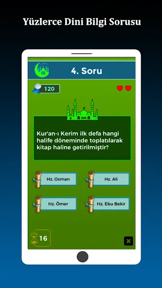 İslami Bilgi Yarışması  [МОД Unlimited Money] Screenshot 2