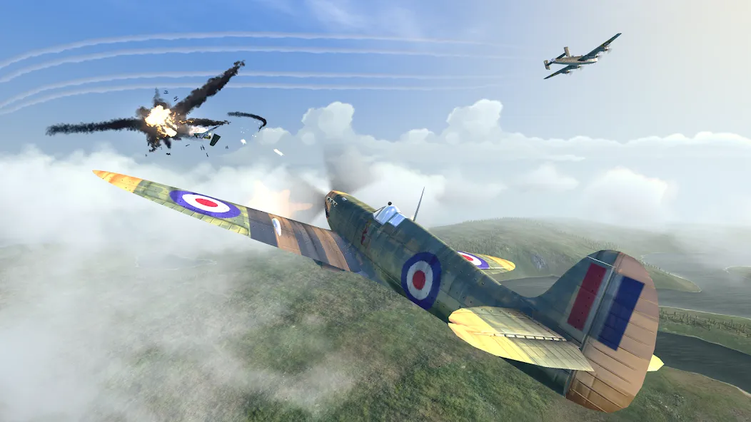 Warplanes: WW2 Dogfight (Варплейнс)  [МОД Меню] Screenshot 1