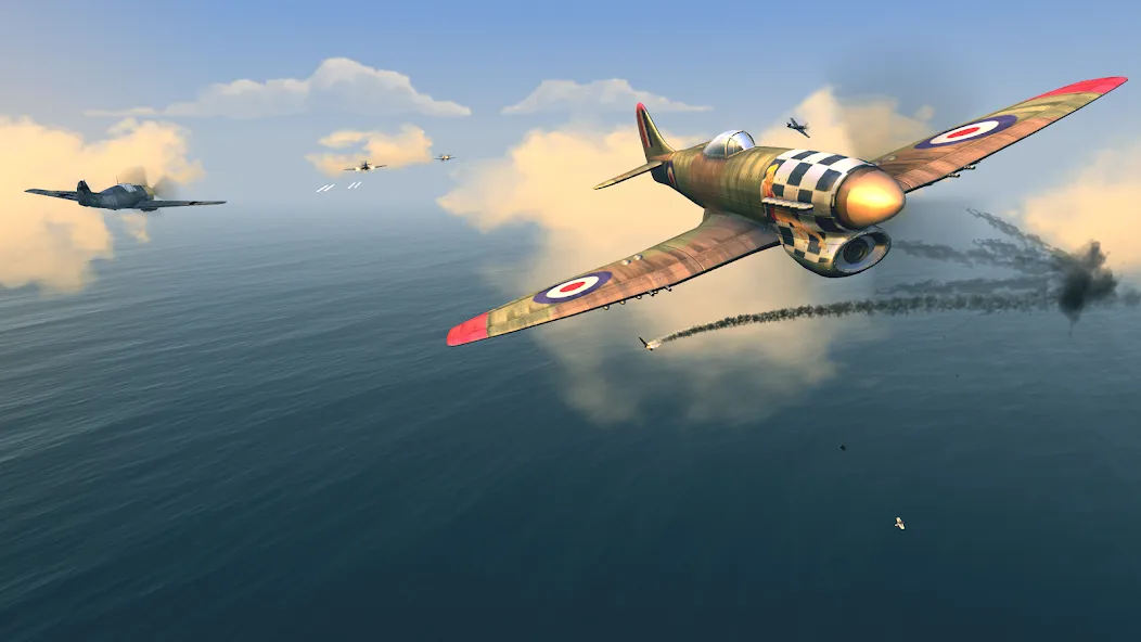 Warplanes: WW2 Dogfight (Варплейнс)  [МОД Меню] Screenshot 4