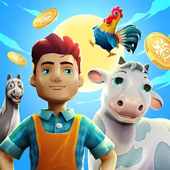 Взломанная CropBytes: A Crypto Farm Game (КропБайтс)  [МОД Mega Pack] - последняя версия apk на Андроид