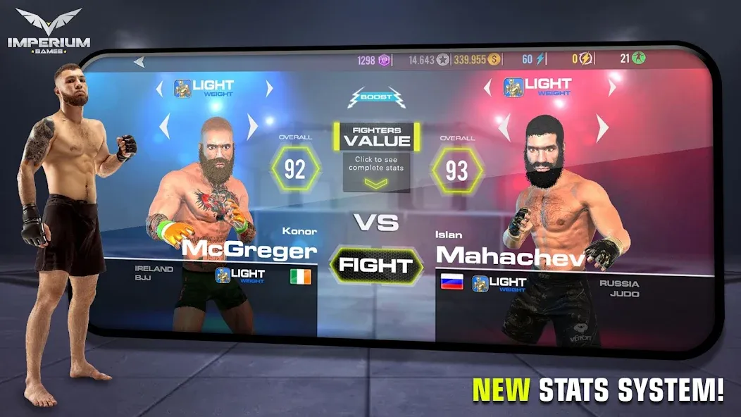 MMA - Fighting Clash 23 (смешанные боевые искусства)  [МОД Много денег] Screenshot 5