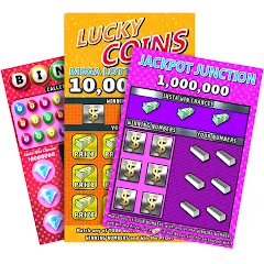 Взлом Scratch Off Lottery Casino (Скретч Офф Лотерейное Казино)  [МОД Mega Pack] - стабильная версия apk на Андроид